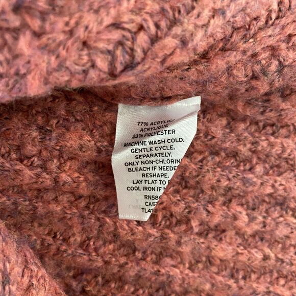 Leith Womens Mock Neck Sweater Cozy Pullover Long Sleeve Red Raspberry 1X - Picture 7 of 9